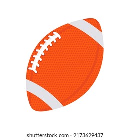 Vector Colorful Illustration of American Football ball isolated on white background