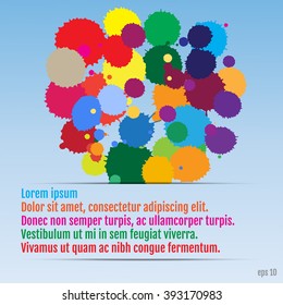 Vector colorful illustration or background and flyer for holi festival, holi celebration. Illustration of Indian festival Holi celebrations with beautiful colors splash. Holi Vector Art, Stock Vector
