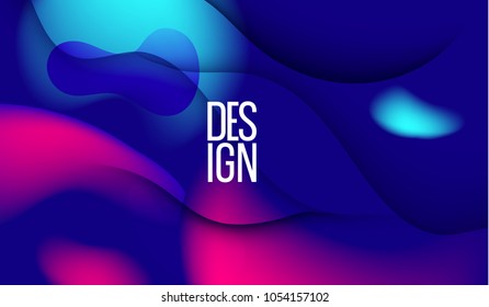 vector colorful illustration. colorful background modern minimalistic design. graphics for posters, flyers, covers. vector neon liquid vector