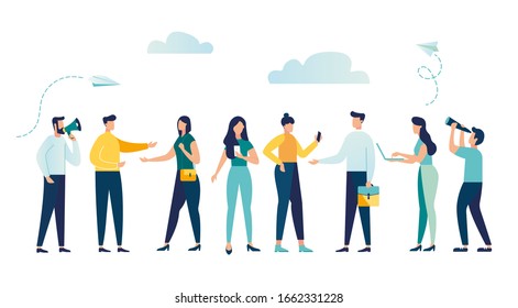 Vector Illustration Happy Friendship Day Diverse Stock Vector (Royalty ...