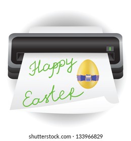 Vector Colorful Illustration with Easter Greeting Card for Your Design