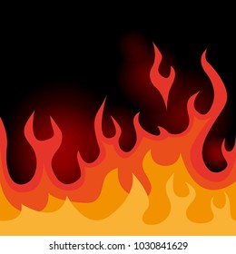 vector colorful illustration of fire background