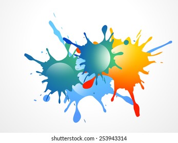 Vector colorful  illustration for holi festival.
