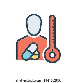 Icono de ilustración de color vectorial para ello