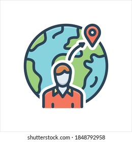 Icono de ilustración de color vectorial para