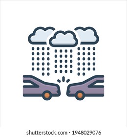 Vector colorful illustration icon for  but