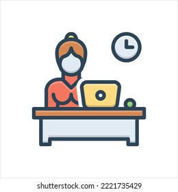 Icono de ilustración de color vectorial para 