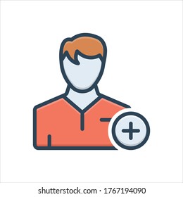 Vector colorful illustration icon for additional