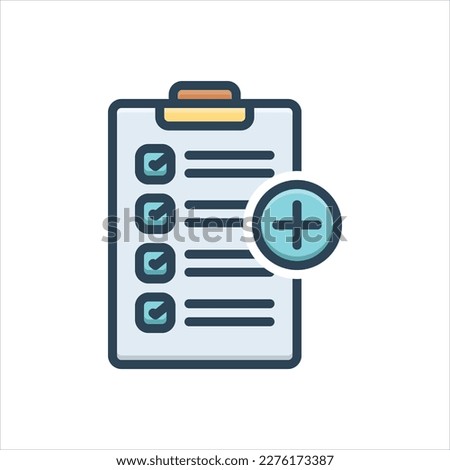 Vector colorful illustration icon for additional
