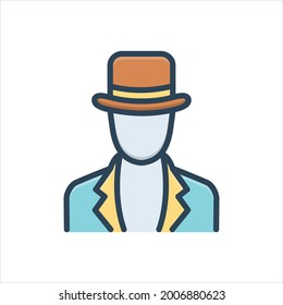 Vector colorful illustration icon for agents