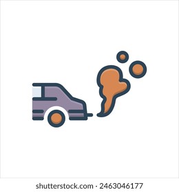 Vector colorful illustration icon for air pollution