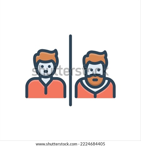 Vector colorful illustration icon for alter