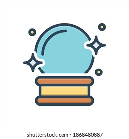 Vector colorful illustration icon for appear