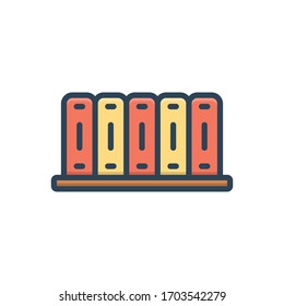 Vector colorful illustration icon for archive
