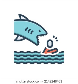 Icono de ilustración de color vectorial para atacado