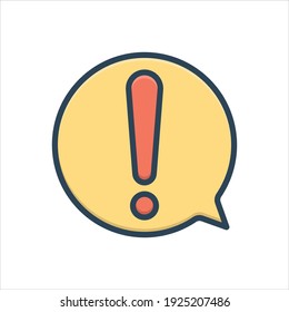 Icono de ilustración de color vectorial para la atención