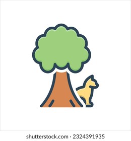 Vektorfarbiges Illustrationssymbol für den Hintergrund