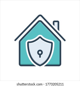 Vector colorful illustration icon for besides