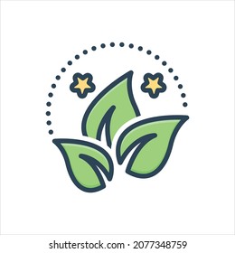 Vector colorful illustration icon for bio