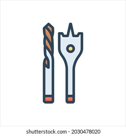 Vector colorful illustration icon for  bits