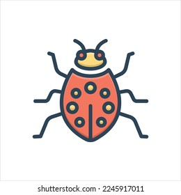 Icono de ilustración de color vectorial para fallo