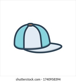 Vector colorful illustration icon for cap
