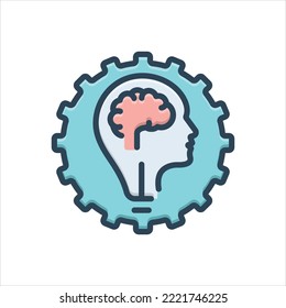 Vector colorful illustration icon for capabilities