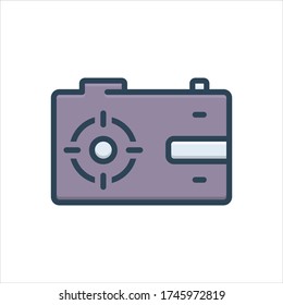 Icono de ilustración de color vectorial para captura
