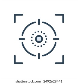 Icono de ilustración colorida de Vector para capturar