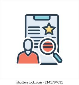 Vector colorful illustration icon for cases