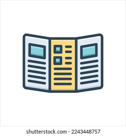 Icono de ilustración de color vectorial para el catálogo