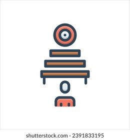 Vector colorful illustration icon for challenge