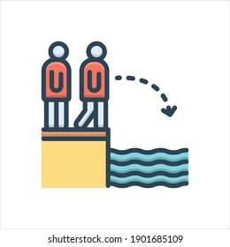 Vector colorful illustration icon for  challenges