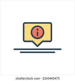Vector colorful illustration icon for chat