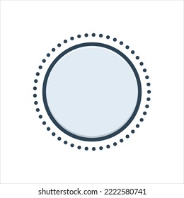 Vector colorful illustration icon for circle