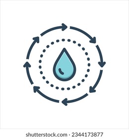 Vector colorful illustration icon for circulation