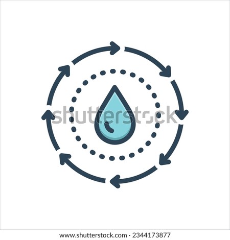 Vector colorful illustration icon for circulation