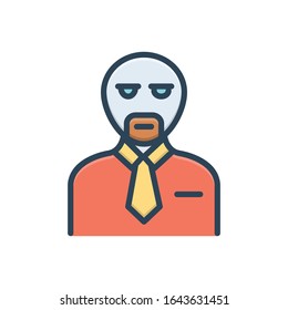 Vector colorful illustration icon for client