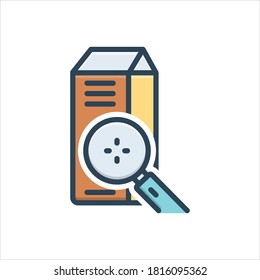 Vector colorful illustration icon for closely