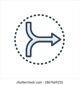 Vector colorful illustration icon for  combine