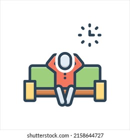 Vector colorful illustration icon for  comfortable