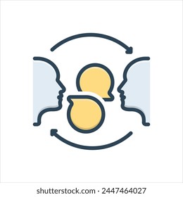Vector colorful illustration icon for communication