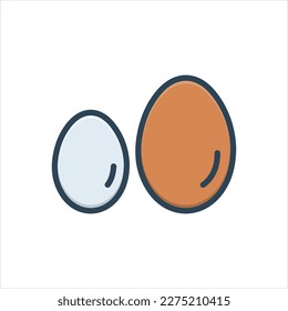 Vektorfarbiges Illustrationssymbol für Vergleiche
