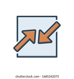 Vector colorful illustration icon for competing interests