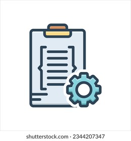 Vector colorful illustration icon for compilation