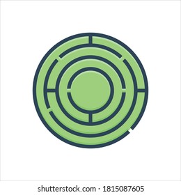 Vector colorful illustration icon for complex