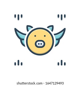 Icono de ilustración de color vectorial para conjetura