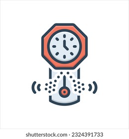 Icono de ilustración de color vectorial para consecutivos