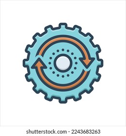 Vector colorful illustration icon for consisting