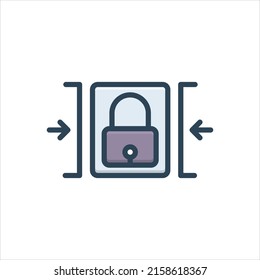 Vector colorful illustration icon for constraint
